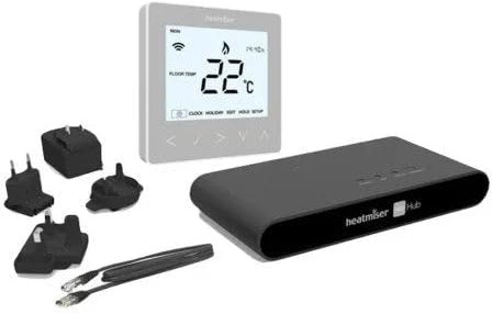 Heatmiser neoKit1 Smart Heating Thermostat & Hub Kit Silver