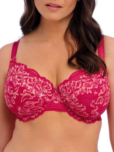 Fantasie Women's Emmaline Underwire Side Support Bra Full Coverage, Cerise, 40DD
