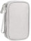 Borsa per Cavi, 3 Strati Viaggio Accessori Utili, Elettronici Porta Cavi Organizer Viaggio, Accessori Borsa Custodia, Borsa Universale Organizer Cavi Portatile per USB, Schede SD, Hard Disk,Grigio