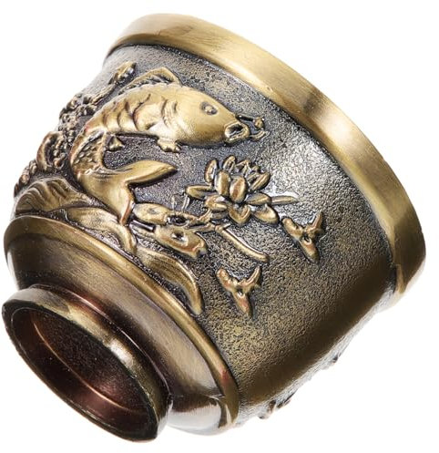 PRETYZOOM Taza de Té de Metal Taza de Té Vintage de Bronce para Fiesta de Té Banquete de Boda