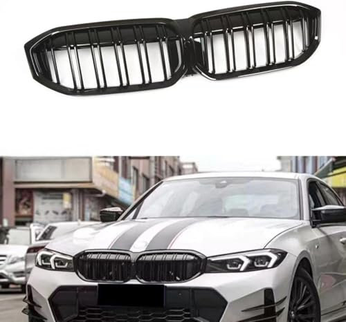 HRPOEW Kühlergrill für BMW 3 Series G20 LCI 2023 2024, Verschleißfest Wetterfest und Langlebig Sport Stil Autoersatzteile Dauerhaft Grill