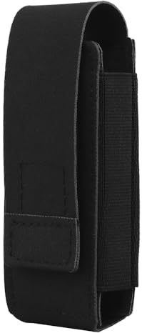 Peminkoo Tactical OC Pfefferspray-Tasche elastischer 9mm Magazin-Taschenlampenhalter Molle-Gebrauchstasche Jagdweste Kampfgürtel Zubehör