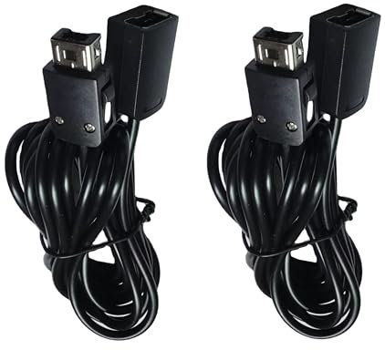 2 Verlängerungskabel für Nintendo Mini NES Konsole 3m Extension Kabel für Controller Joypad Kompatibel mit NES Classic Edition Wii Remote Wii Nunchuck