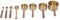 GRCFUMO 8Pcs Stainless Steel Measuring Cup, Measuring Cup, Measuring Spoon with Wooden Handle for Bartending Scale Measuring Spoon Baking Tool