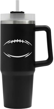 Grand gobelet ballon de football américain, tasse isotherme ballon de football américain, grande tasse