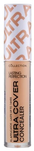 Collection Cosmetics Lasting Perfection Ultra Cover Concealer, Up to 16hr Wear, XL Applicator, Vanilla Neutral, 5.5ml