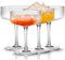 VortexQ6 4-Piece Martini & Coupe Cocktail Glasses Set with Margarita Glasses, Long Stem Glassware, Classic Glassware, Wine Drinking Party Coupe Glass Set for Wine, Champagne & Gift