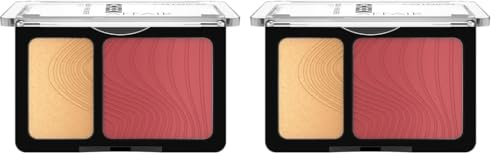 Catrice Cheek Affair Blush & Highlighter, palette n° 020, rosso, 2 tonalità rosse, risultato immediato, luminoso, brillante, vegano, senza profumo, senza alcool, senza parabeni, confezione da 20 g