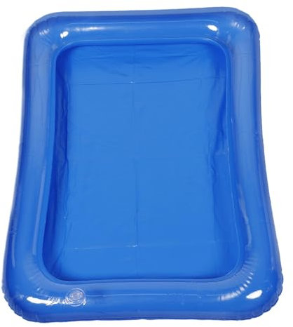 YARNOW Piscine pour bébé Piscine de poupée Plateau Gonflable Table Gonflable pour Piscine bacs à Sable bacs à Eau Plateau Refroidisseur bac à Sable Boisson PVC Blue