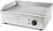 VERTES Plancha professionale 3000W in acciaio inox (superficie di cottura liscia 55x35cm, termostato, temperatura 50-300°C, protezione contro schizzi e calore, vaschetta di raccolta)