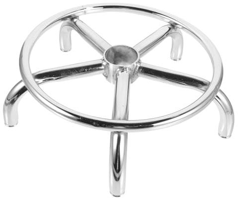 WOONEKY Base Pivotante Ronde en Alliage D'aluminium pour Chaise De Bar Et Fauteuil Pivotant – Pied Robuste 35 Cm pour Tabouret De Bureau Salle à Manger – Accessoire De Remplacement Sécurisé