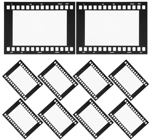 ZUNOXAZ Vintage Papierfotorahmen 15cm für Wandcollagen | Retro Stil, Schwarz, Leicht und Stabil, für Wohnräume, Fotoanzeige, 10 Stück
