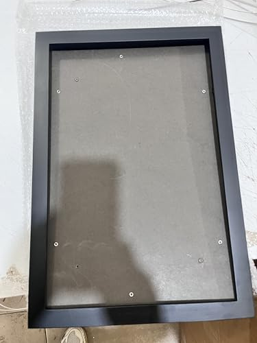 Weifmhdm CGC Comic-Buchrahmen, schwarzes Massivholz, weiße Matte, 39 x 27 cm, Tischmontage, 2 Stück