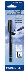 Staedtler Lumocolor Permanent Laundry Marker Line Width 0.6mm Black Ref 319LMF9 [Pack 10]