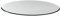 Bodenplatte G22 Elipse 6 mm x 1500 mm x 1200 mm ESG mit 18mm Facette und Dichtlippe Funkenschutzplatte Glasplatte Kaminplatte Funkenschutz Ofenplatte Kaminglas