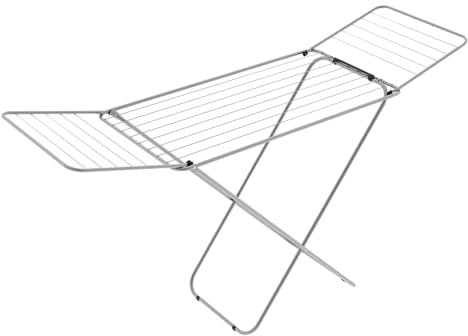 Colombo Stendi Glam con Ali, Acciaio, Silver, 180x55x93 cm