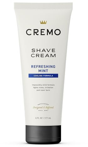 Cremo Cooling Shave Cream, Menthol/Tea Tree Oil, 6 Ounce by Cremo