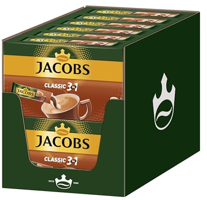 Jacobs Kaffeespezialitäten 3 in 1, 120 Sticks mit Instant Kaffee, 12 x 10 Getränke