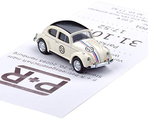 Magnetischer Parkscheinhalter für das Armaturenbrett – Modellauto kompatibel mit VW-Käfer-Rallye mit Magnet und selbstklebender Haftscheibe für Parkscheine und Anwohner-Parkausweise (20.10-18)