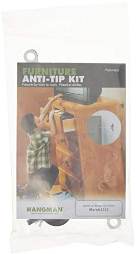 Hangman Anti-Kipp-kit – 400 pund fallande möbel förebyggande apparat (tk-400), TK400-4