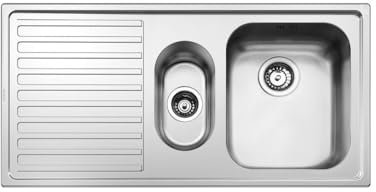 Smeg Alba LL102S-2 - Lavello da incasso a 1,5 vasca, 100 cm