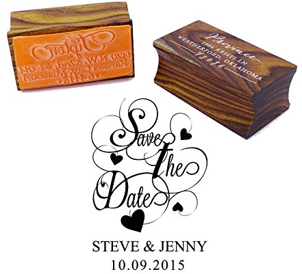 Personalisierte Holz Mounted Rubber Logo Stempel Individuelle Runde Monogramm-Stempel-Verpflichtungs-Geschenk