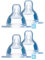 MAM Seiden Sauger Set // Größe 4 Tropffrei // ab 4+ Monate // 4er Set // Auslaufsicher – für erste eigene Trinkversuche