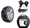 BB-EP Schneeketten Winter-Set für SUV & Transporter - passend für die Reifengröße 245/65 R17 - Kettenhersteller KÖNIG|Thule - mit Ö-Norm 5117/Ö-Norm 5119/TÜV im Set Handschuhen & Eiskratzer