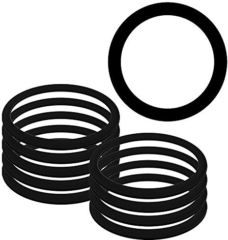 TG Kunststoffverarbeitung 10er SET Siphon-Dichtung 1 1/2 Zoll, Kautschuk, Siphonwascher, Dichtung, Flach