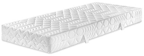 Traumnacht Basis 7-Zonen 2 in 1 Duo Tonnentaschenfederkernmatratze, mit hochwertiger Viscoauflage, Härtegrad 2 und 3, 90 x 200 cm, Öko-Tex zertifiziert, produziert nach deutschem Qualitätsstandard