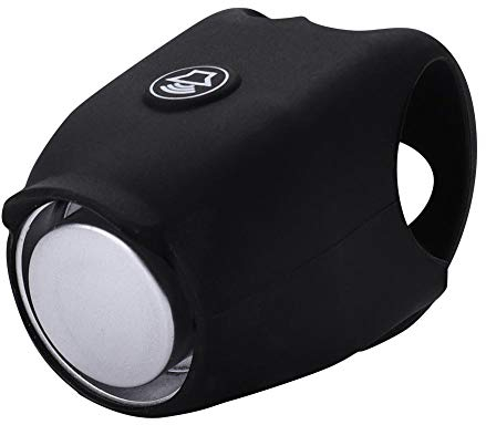 VGEBY1 Fahrradklingel, Silikon Fahrrad Elektrische Horn für Mountainbike Radfahren Lenker Ring Glocke Zubehör (Schwarz)
