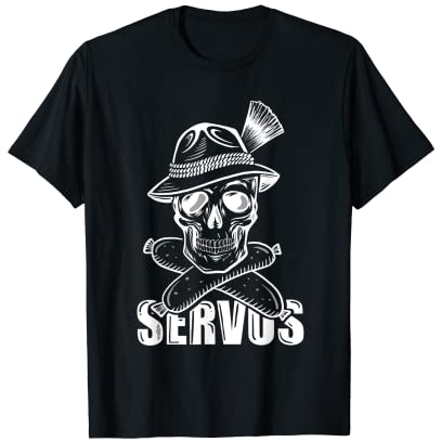 Totenkopf Filzhut Weißwurst Pirat Bayern Skull servus Fun T-Shirt