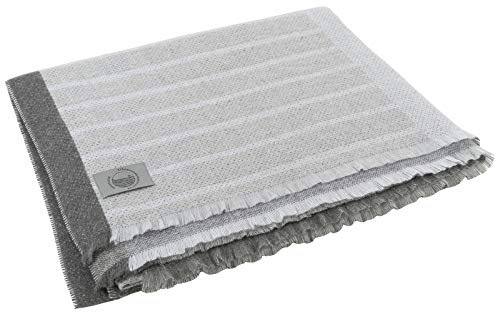 STRANDKORB-MANUFAKTUR BUXTEHUDE Sylter Kuscheldecke, hochwertige Wohn- und Tagesdecke