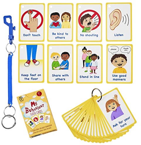 My Behaviour Cards 27 PECS Flashcards for visual aid Special Ed, Speech Delay Non Verbal Children and adults with Autism or Special Needs
