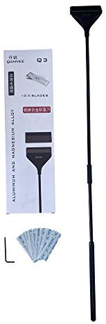 Aluminium Algae Scraper for Aquarium Fish Tank Cleaning Extendable (Large - 66cm)