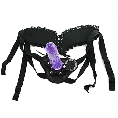 Godes Ceintures 19 CM Strap On cristal Purple Jelly Gode An ale avec Ventouse Godemichets classiques Sex Toys pour Femmes, lesbien G spot Stimulation