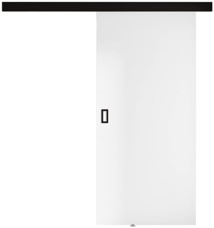 Mirjan24 Schiebetürsystem Fulmar mit Selbstschließer, Innentüren, Komplett-Set für Schiebetüren mit Trennwände (Weiß, Modell 90.)