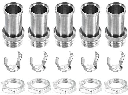 sourcing map G4 Lampe Hardware 11.5x22mm Größe M10 LED Draht Lampenfassungen aus Metall für G4 Birnenfassung Paket von 5
