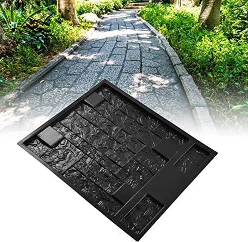 Moldes de hormigón para exteriores, molde de piedra para caminar, reutilizable, pavimentadora de bricolaje, molde decorativo para hacer caminos de hormigón, para jardín, césped, patio, pasarela