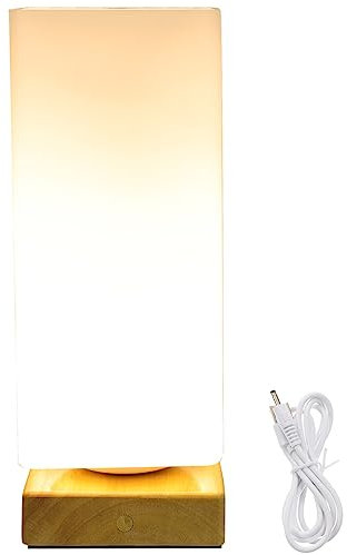 OSALADI Blumenvase Mit Dimmbarem Led-Licht Moderne Quadratische Leuchtvase Minimalistische Nachttischlampe Rustikale Raumdekore Für Heimbüro Garten