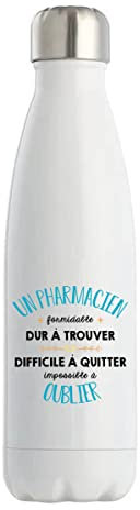 Bouteille Isotherme Un Pharmacien Formidable | Gourde cadeau ami collègue de travail, départ retraite