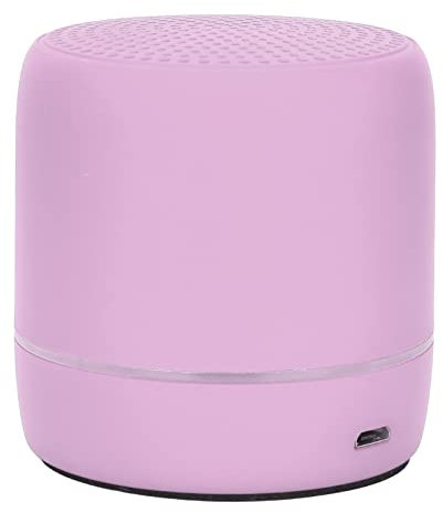 Mini Portable BT 5.0 Speaker with Bass Stereo, Wireless Compact Speaker with 5-Hour Playtime, for Travel Outdoor, USB Powered (Pink)