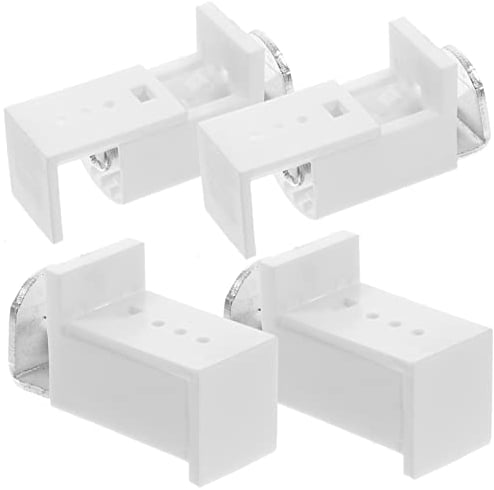 Artibetter 4pcs Plissee Rollo Halterung Magnetische Halter Vorhang Jalousien Magnetische Armbänder Montage Halterungen für Jalousien Mini Jalousien Fenster Schatten Halterungen Eisen Code Weiß