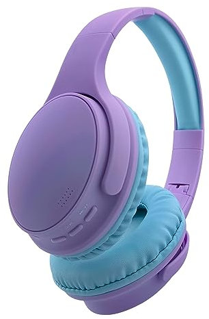YUSONIC Écouteurs sans Fil pour Enfants, Bluetooth Écouteurs pour Tout - Petits, téléphone Pliant limité avec Microphone TV Tablette réseau Scolaire garçon Fille (Violette)