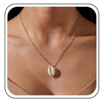 Inateannal Boho Kaurimuschel Anhänger Halskette Goldmuschel Choker Halskette Muschel Kauri Halskette Vintage Muschel Halskette Schmuck Für Frauen Und Mädchen