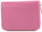 modamoda de - P04 - ital. Damen Portemonnaie Echtleder kurz, Farbe:Candy Pink