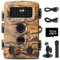 CRABGO Wildkamera mit Bewegungssensor und Nachtsicht 36MP 1080P Wildtierkamera inklusive 32GB Speicherkarte - IP66 Wasserdicht Trail (Camo3)