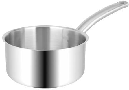 Sitram 714156 Casserole BACCHUS PRO en acier inoxydable qualité professionnelle Ø 16 cm H 8 cm - tous feux dont induction - Manche ergonomique Thermo-résistant, Fond triple épaisseur