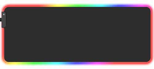 Bimormat XXL Gaming RGB Mouse Mat,LED Black Large Mouse Pad,800x300x3mm,Extended Mousepad Big Desk Pad XL Desk Mat