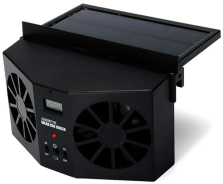 MASO Ventilador de radiador de coche, aire acondicionado de coche, herramienta de refrigeración de radiador de verano, purificadores de aire ABS de 2 W